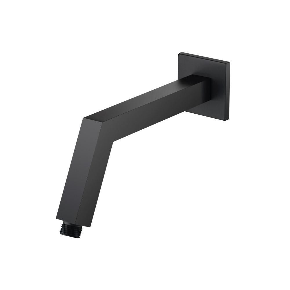 Flusso HS1025 Square Shower Arm With Flange - 10" - With Flange