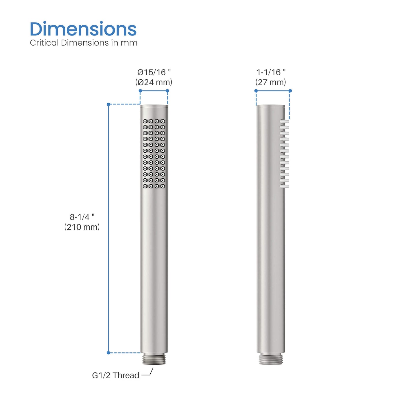 Halo Metal Handheld Shower Head