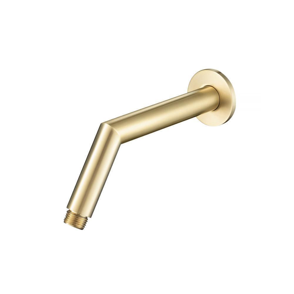 Flusso HS1030 Round Shower Arm With Flange - 7" - With Flange