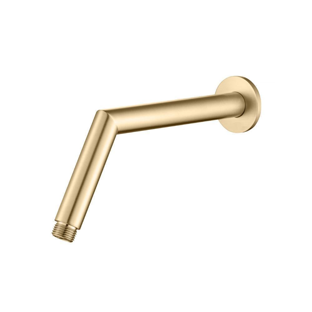 Flusso HS1035 Round Shower Arm With Flange - 10" - With Flange