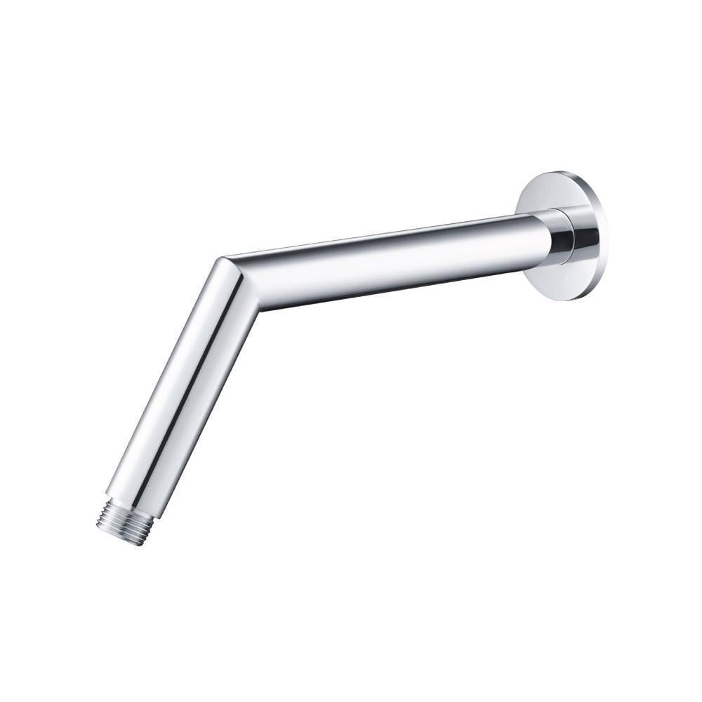Flusso HS1035 Round Shower Arm With Flange - 10" - With Flange