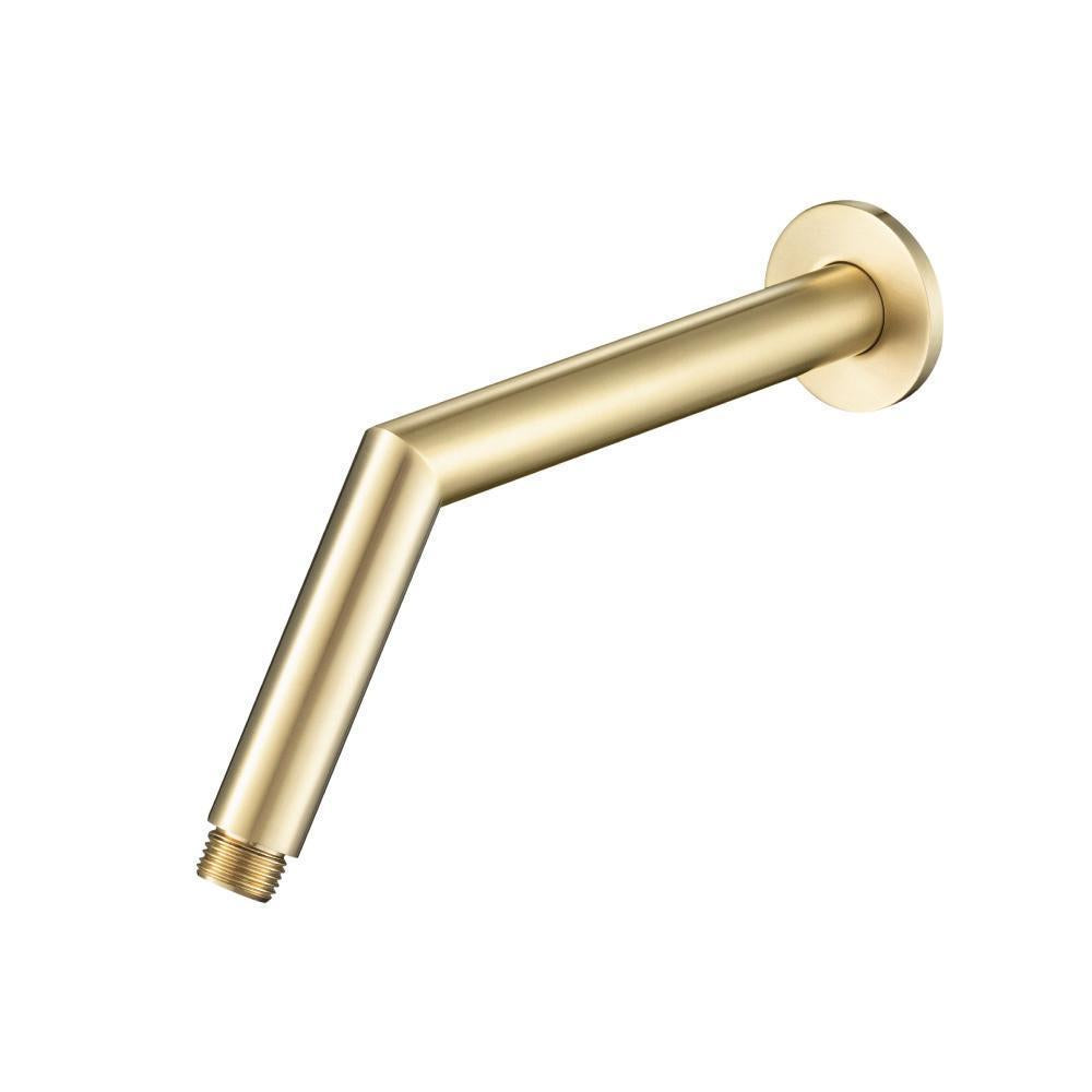 Flusso HS1035 Round Shower Arm With Flange - 10" - With Flange