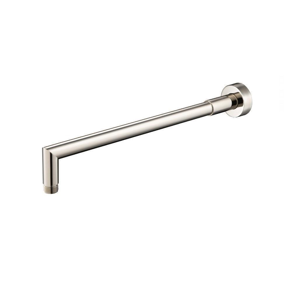 Flusso HS1040 Wall Mount Round Shower Arm - 16" (400mm) - With Flange