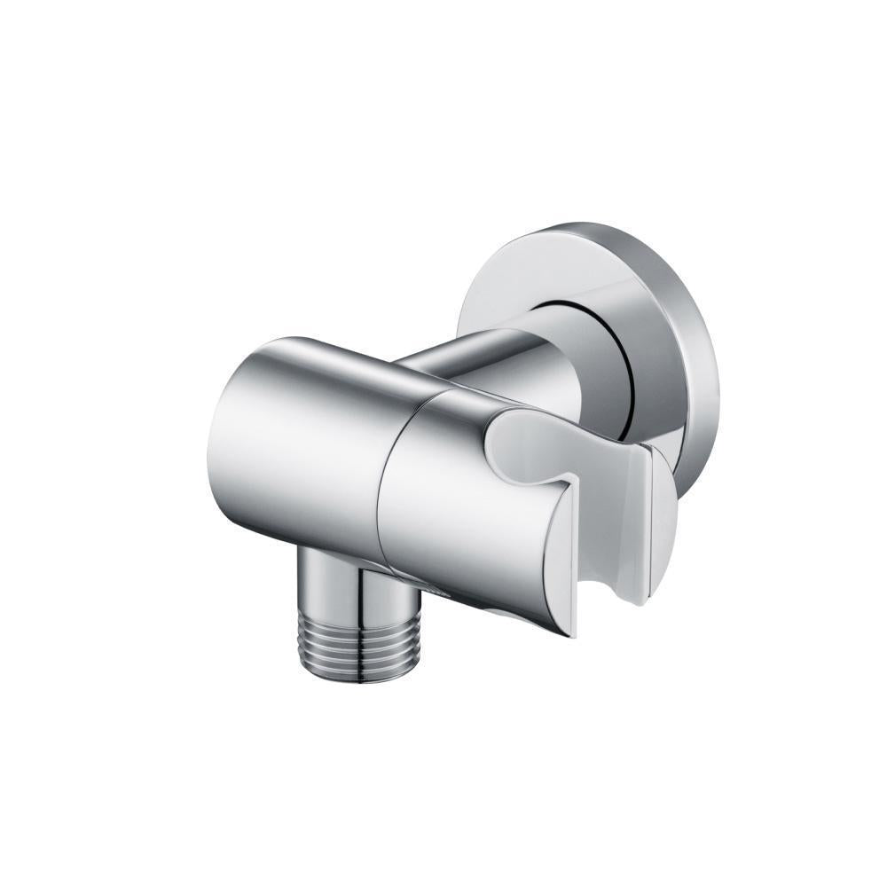 Flusso HS8027 Wall Elbow With Holder Combo - Adjustable Angle