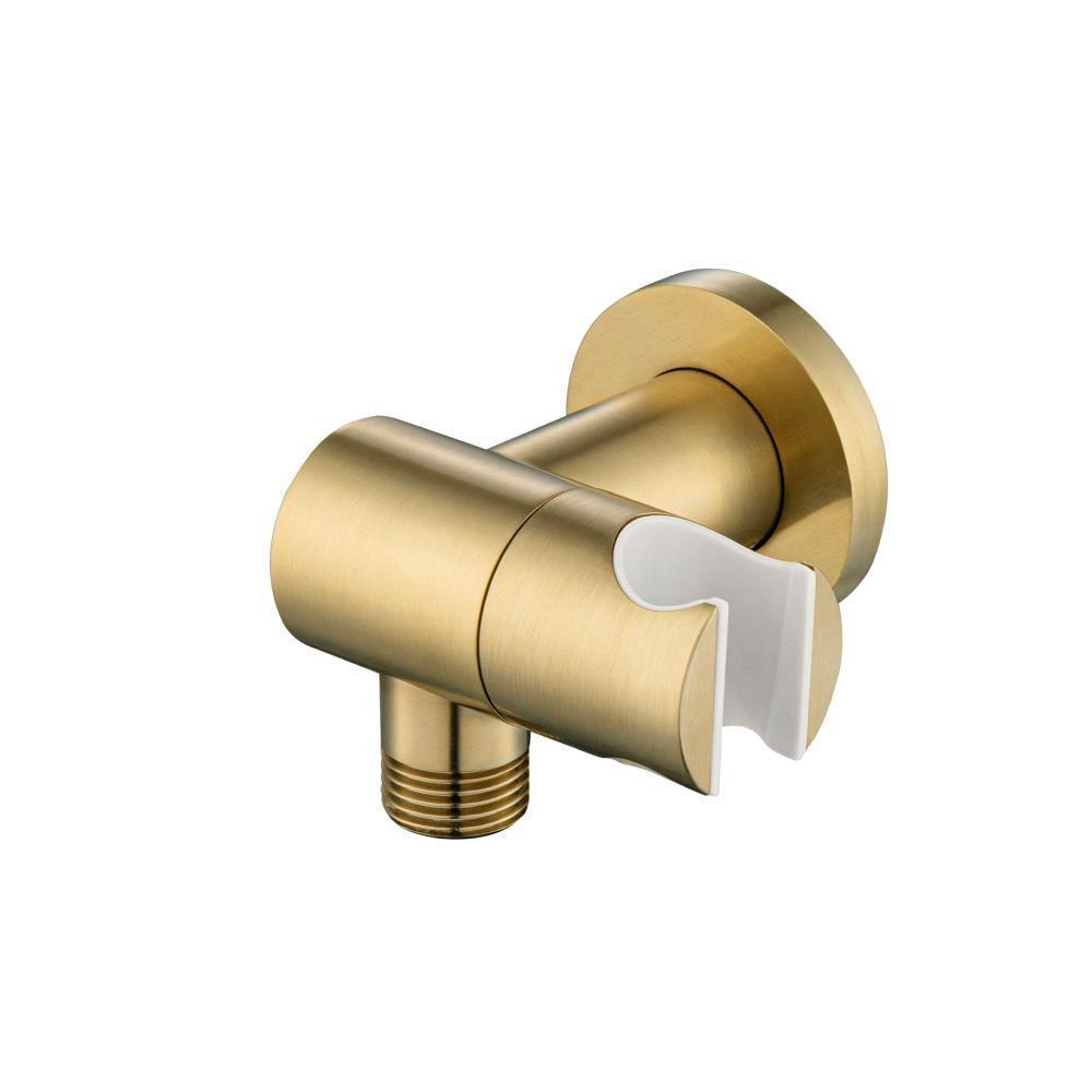 Flusso HS8027 Wall Elbow With Holder Combo - Adjustable Angle