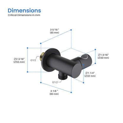 Halo Wall Mounted Angle Adjustable Handshower Holder