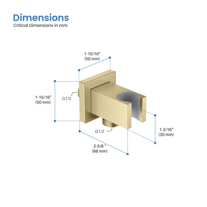 Quadro Wall Mounted Handshower Holder