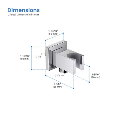 Quadro Wall Mounted Handshower Holder