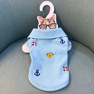 2018 New Cute Pet Dog Clothes Shirt Summer Colorful Polo Puppy Chihuahua T-shirt Vest Two-legged Clothes for Small Dogs Product