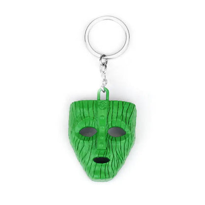 Punk Jim Carrey Movie The Mask Keychain Keyring Fancy Dress Loki Halloween key chains Pendant Funny Car Chaveiro