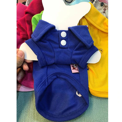 2018 New Cute Pet Dog Clothes Shirt Summer Colorful Polo Puppy Chihuahua T-shirt Vest Two-legged Clothes for Small Dogs Product