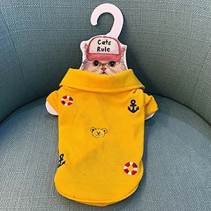 2018 New Cute Pet Dog Clothes Shirt Summer Colorful Polo Puppy Chihuahua T-shirt Vest Two-legged Clothes for Small Dogs Product