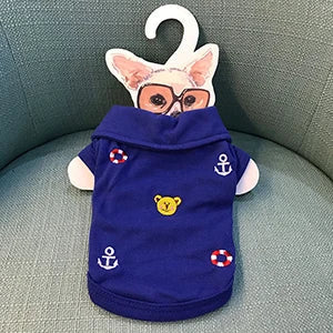 2018 New Cute Pet Dog Clothes Shirt Summer Colorful Polo Puppy Chihuahua T-shirt Vest Two-legged Clothes for Small Dogs Product