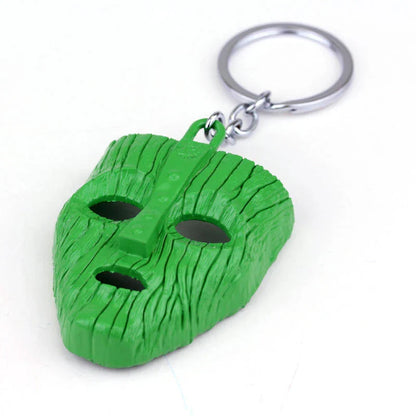 Punk Jim Carrey Movie The Mask Keychain Keyring Fancy Dress Loki Halloween key chains Pendant Funny Car Chaveiro