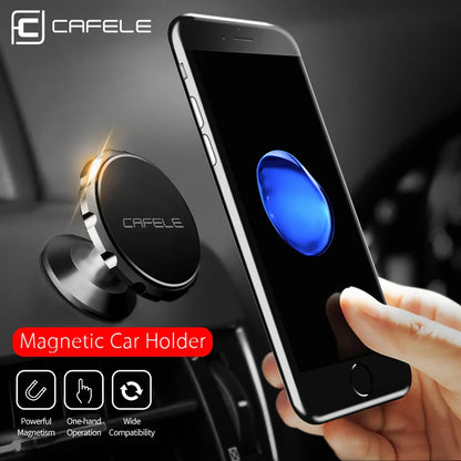 CAFELE Magnetic Car Phone Holder for iPhone 16 15 14 13 12 11 Car Mount Stand for Cell Phone Strong Magnet Power Aluminum Alloy