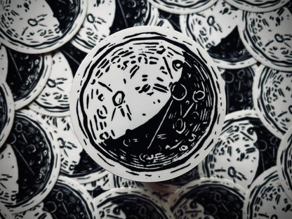 Half Moon Sticker