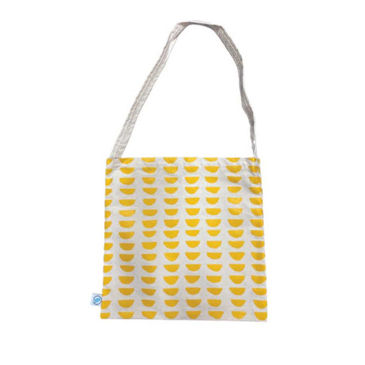 Fair Trade Crossbody Tote (Half Moons)