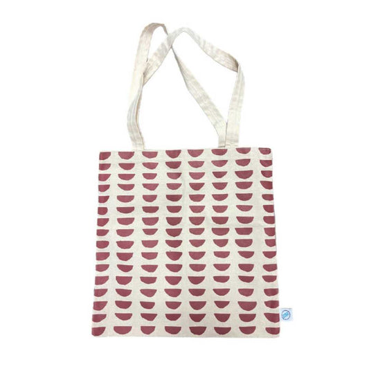 Fair Trade Flat Tote (Half Moons)