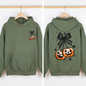 Halloween Cherry Pumpkins, Cute, Front and Back, Graphic Hoodie, Hooded Sweatshirt