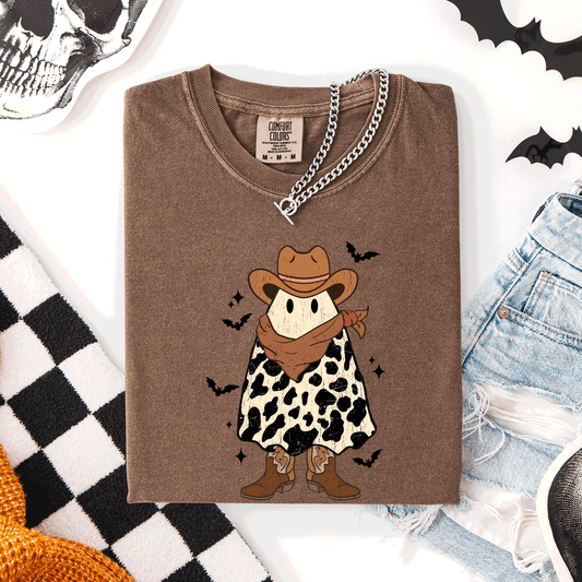 Halloween Ghost Cowboy, Western, Country, Comfort Colors T-Shirt