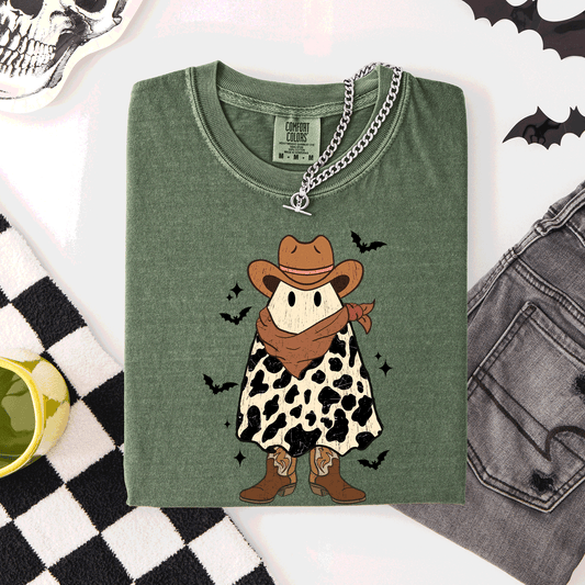 Halloween Ghost Cowboy, Western, Country, Comfort Colors T-Shirt