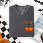 Halloween Jack o Lanterns, Cherry, Coquette, Cute, Adorable, Pocket, Comfort Colors T-Shirt