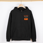 Halloween Jack-o-Lanterns, Cherry, Coquette, Cute, Adorable, Pocket, Graphic Hoodie, Hooded Sweatshirt