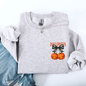 Halloween Jack o Lanterns, Cherry, Coquette, Cute, Adorable, Pocket Sweatshirt