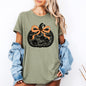 Halloween Pumpkin, Faux Lace, Coquette, Ribbon, Bows, Tshirt