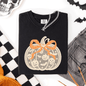 Halloween Pumpkin, Faux Lace, Coquette, Ribbon, Bows, Comfort Colors T-Shirt
