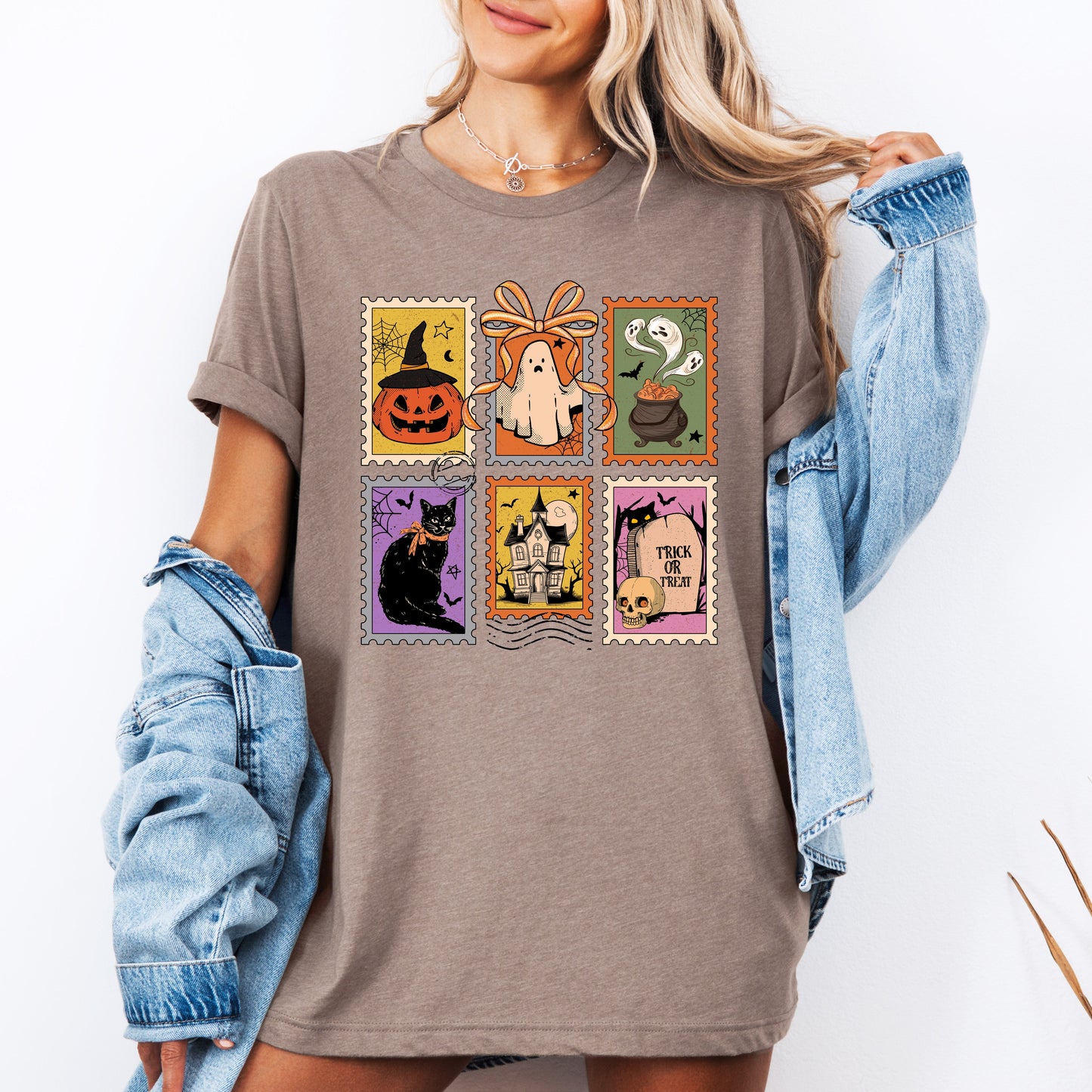 Halloween, Ghost, Black Cat, Pumpkin, Witch, Classic, Tshirt