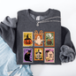 Halloween, Ghost, Black Cat, Pumpkin, Witch, Classic Sweatshirt