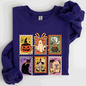 Halloween, Ghost, Black Cat, Pumpkin, Witch, Classic Sweatshirt