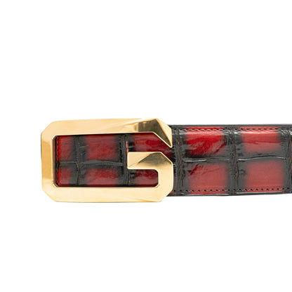 Handcrafted Alligator Leather Belts DVG02