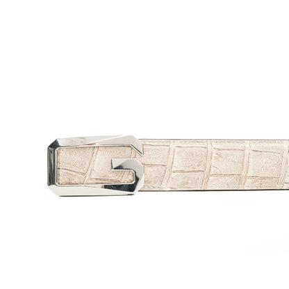 Handcrafted Alligator Leather Belts DVG09