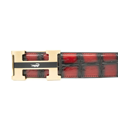 Handcrafted Alligator Leather Belts DVG101