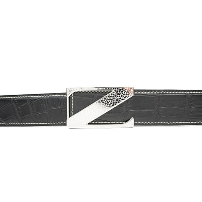 Handcrafted Alligator Leather Belts DVG128