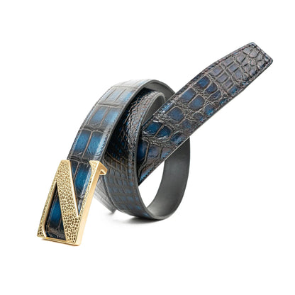 Handcrafted Alligator Leather Belts DVG153
