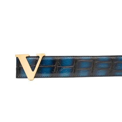 Handcrafted Alligator Leather Belts DVG177