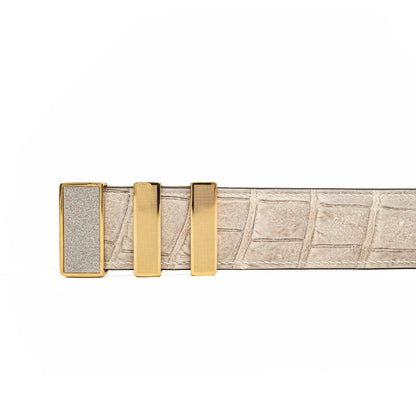 Handcrafted Alligator Leather Belts DVG37
