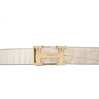 Handcrafted Alligator Leather Belts DVG73