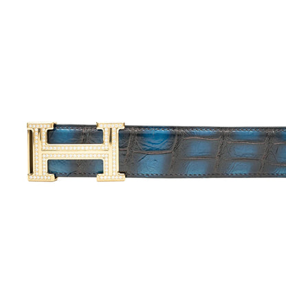Handcrafted Alligator Leather Belts DVG86