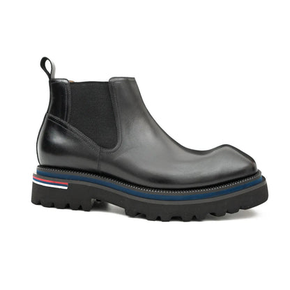 Handmade black calfskin Chelsea boots