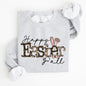 Happy Easter Y'all, Leopard Print, Rabbit Sweatshirt
