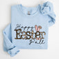 Happy Easter Y'all, Leopard Print, Rabbit Sweatshirt