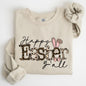 Happy Easter Y'all, Leopard Print, Rabbit Sweatshirt