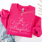 Happy Easter, Minimal, Easter, Bunny, Jesus, Rabbit, Holiday Sweatshirt