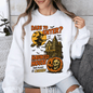 Haunted House, Halloween, Retro, Spooky, Witch Sweatshirt