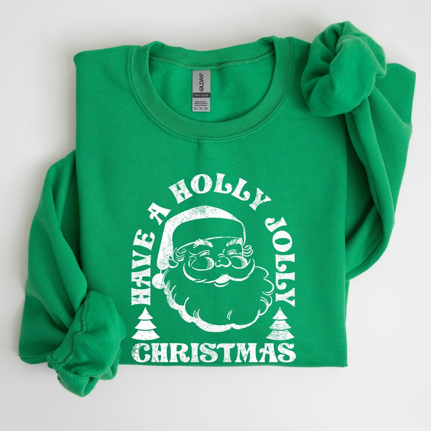 Have A Holly Jolly Christmas, Classic Retro Santa, Winter, Xmas Sweatshirt