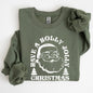 Have A Holly Jolly Christmas, Classic Retro Santa, Winter, Xmas Sweatshirt